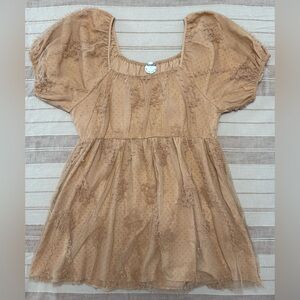 Arula latte tulle babydoll dress 1X coquette balletcore fairycore whimsigoth